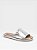 Chinelo Feminino Slide Moleca Calce Facil Metalizado Prata - Imagem 1