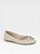 Sapatilha Feminina Moleca Com Laço Pedraria Verniz Branco Off - Imagem 1