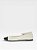 Sapatilha Feminina Moleca Boneca Fivela Bico Redondo Verniz Branco Off/Preto - Imagem 4