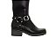 Bota Moleca Montaria Com Fivela Salto Bloco Preto - Imagem 6