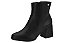 Bota Moleca Com Ziper Cano Curto Com Salto Bloco Preto - Imagem 2