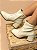 Bota Moleca Com Ziper Cano Curto Com Salto Bloco Branco Off - Imagem 2