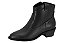 Bota Moleca Country Cano Curto Marrom Salto Bloco Preto - Imagem 2