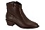 Bota Moleca Country Cano Curto Marrom Salto Bloco Cafe - Imagem 1