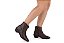 Bota Moleca Country Cano Curto Marrom Salto Bloco Cafe - Imagem 2