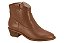 Bota Moleca Country Cano Curto Marrom Salto Bloco Avela - Imagem 1