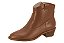 Bota Moleca Country Cano Curto Marrom Salto Bloco Avela - Imagem 2
