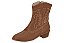 Bota Moleca Country Cano Curto Com Bordado Salto Bloco Avela - Imagem 2