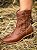 Bota Moleca Country Cano Curto Com Bordado Salto Bloco Avela - Imagem 3