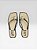 Chinelo Slim Com Detalhe Dourado Preto - Imagem 1
