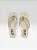 Chinelo Com Bico Quadrado E Pedras Branco/Mt39 - Imagem 1