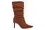 Bota Feminina Vizzano Cano Médio Com Salto Fino E Efeito Slouchy  Camel - Imagem 3