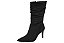 Bota Feminina Vizzano Cano Médio Com Salto Fino E Efeito Slouchy  Preto - Imagem 3