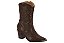 Bota Country Vizzano Cano Médio Com Bordado E Salto Bloco Cafe - Imagem 1
