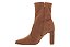 Bota Vizzano Cano Curto Caramelo Com Salto Bloco Alto E Design Minimalista Camel - Imagem 4