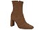 Bota Vizzano Cano Curto Caramelo Com Salto Bloco Alto E Design Minimalista Camel - Imagem 8