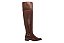 Bota Vizzano Over The Knee Feminina Com Fivela Decorativa E Salto Baixo Cafe - Imagem 3