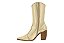 Bota Moleca Cano Médio Salto Bloco Bico Fino com Detalhe Metalizada Dourado - Imagem 5
