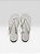 Chinelo Plataforma Feminino Com Glitter E Solado Leve Off White - Imagem 3