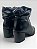 Bota Cano Curto Salto Bloco Confortável  Preto - Imagem 3