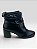 Bota Cano Curto Salto Bloco Confortável  Preto - Imagem 5