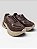 Tênis Casual Chunky Com Recortes Modernos  Camurca Plus Marron - Imagem 4
