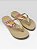 Chinelo Coca-Cola Casual Com Estampa A E Detalhes Dourados Off White/Off White #1 - Imagem 2