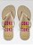 Chinelo Coca-Cola Casual Com Estampa A E Detalhes Dourados Off White/Off White #1 - Imagem 1