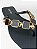 Chinelo Rasteiro Rafitthy Com Detalhes Metalizados Veneza/Preto - Imagem 5