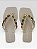 Chinelo Rasteiro Rafitthy Com Pedrarias Coloridas Diamond/Off White - Imagem 1