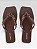 Chinelo Rasteiro Rafitthy Com Correntes Metalizadas Precious/Charm Bronze - Imagem 1