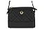 Bolsa Feminina Moleca Transversal Matelassê Com Detalhe Metalizado E Design Elegante Preto - Imagem 1