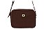Bolsa Feminina Moleca Transversal Casual Com Design Minimalista E Logo Metalizado Chocolate - Imagem 1