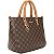 Bolsa Rafitthy Texturizada Com Monograma E Alça Dupla Dark Cacau/ Caramelo - Imagem 4