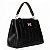 Bolsa Rafitthy Feminina Matelassê Com Logo Dourado E Alça De Corrente Preto - Imagem 5