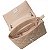 Bolsa Rafitthy Transversal Matelassê Com Alça De Corrente E Fecho Metalizado Taupe - Imagem 3