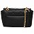Bolsa Rafitthy De Ombro Matelassê Preta Com Corrente Fecho Metálico Dourado Preto - Imagem 4