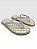 Chinelo Feminino Anatômico Com Tiras Em Strass Prata #1 - Imagem 4