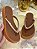Chinelo Feminino Plataforma Com Tiras Em Strass Caramelo #1 - Imagem 1