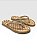 Chinelo Feminino Anatômico Com Tiras Em Strass Dourado #1 - Imagem 2