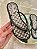Chinelo Feminino Anatômico Com Tiras Em Strass Preto #1 - Imagem 1