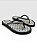 Chinelo Feminino Anatômico Com Tiras Em Strass Preto #1 - Imagem 3