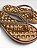 Chinelo Feminino Anatômico Com Tiras Em Strass Cobre #1 - Imagem 2