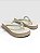 Chinelo Feminino Plataforma Com Tiras Em Strass Off White #1 - Imagem 3