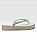 Chinelo Feminino Plataforma Com Tiras Em Strass Off White #1 - Imagem 5