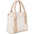 Bolsa Feminina Rafitthy Com Alça Removível Detalhes Dourados Milk/ Macchiato - Imagem 5