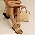 Bolsa Feminina Rafitthy Croco Estruturada Com Alça Transversal Removivel Shell/ Panna - Imagem 2