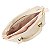 Bolsa Feminina Rafitthy Croco Estruturada Com Alça Transversal Removivel Shell/ Panna - Imagem 3