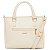 Bolsa Feminina Rafitthy Croco Estruturada Com Alça Transversal Removivel Shell/ Panna - Imagem 4