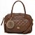 Bolsa Feminina Rafitthy Matelassê Com Bolso Frontal E Pompom Chocolate Brown - Imagem 1